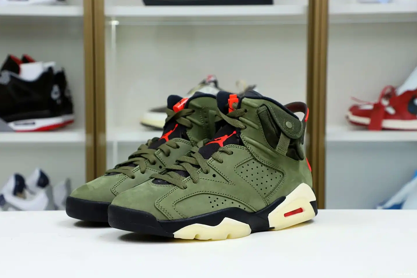 AIR SCOTT TRAVIS 'OLIVE' RETRO Kimikick JORDAN 6 X 0706